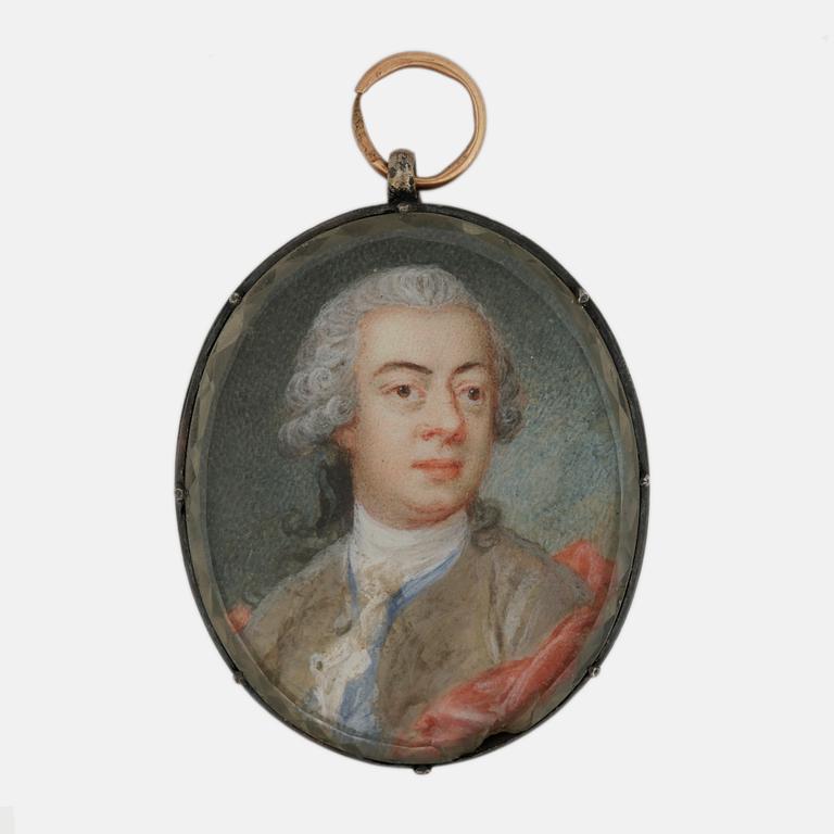 OKÄND KONSTNÄR, gouache, miniatyr, 1700-talets andra hälft.