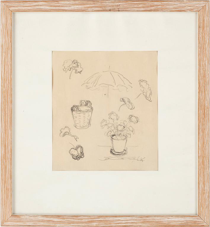 CARL KYLBERG, teckning, monogramsignerad.