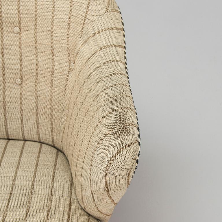 Flemming Lassen, fåtöljer, ett par, tillverkad av Asko 1952-1956.