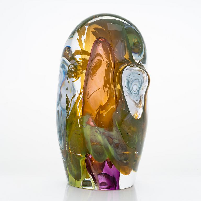 Tommi Ketonen, glass sculpture, 'Representative until the very end', signed Tommi Ketonen 2022, Nuutajärvi.