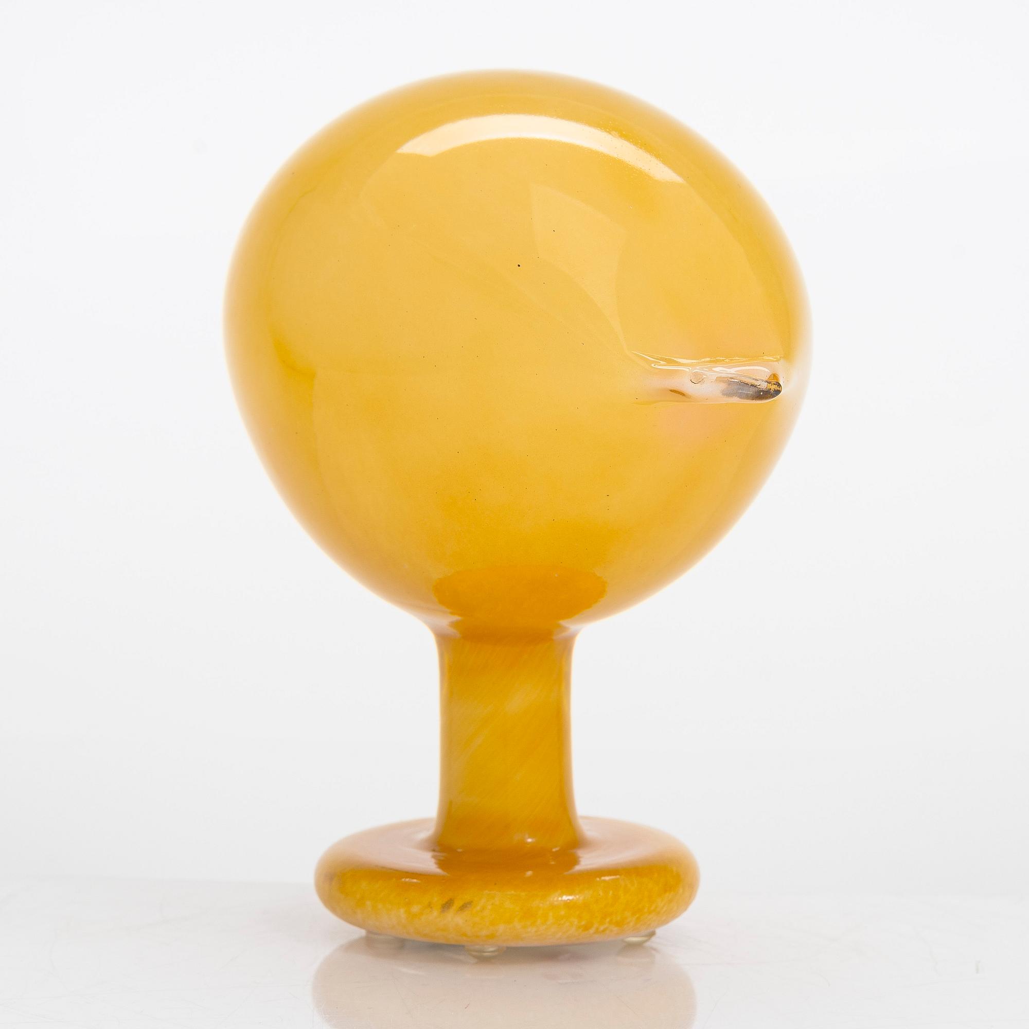 Oiva Toikka,  glasfågel, signerad O. Toikka Iittala.