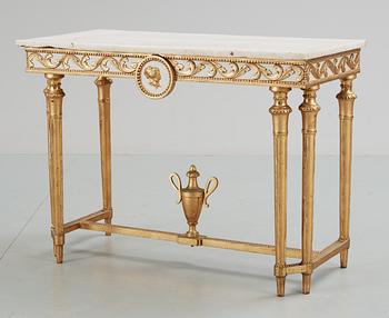 A Gustavian late 18th Century console table.