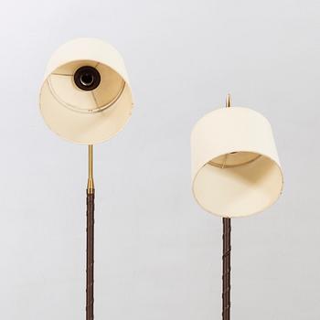 EINAR BÄCKSTRÖM, two  floor lamps mid 20th century.