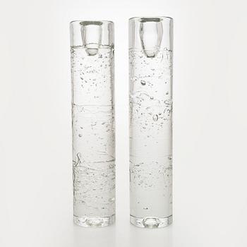 Timo Sarpaneva, a pair of candleholder, 'Arkipelago'-serie, 2644, Iittala Finland.