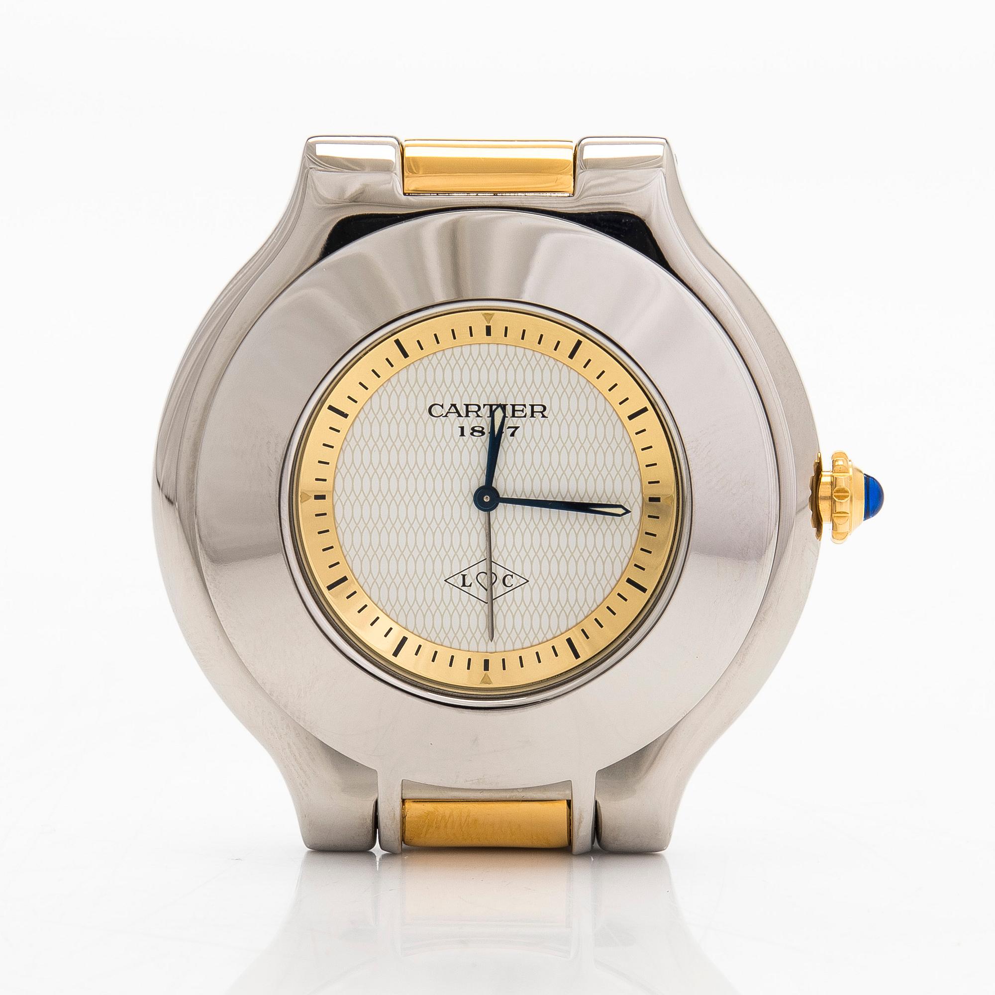 Cartier, Must 21, alarm clock, 56 mm.