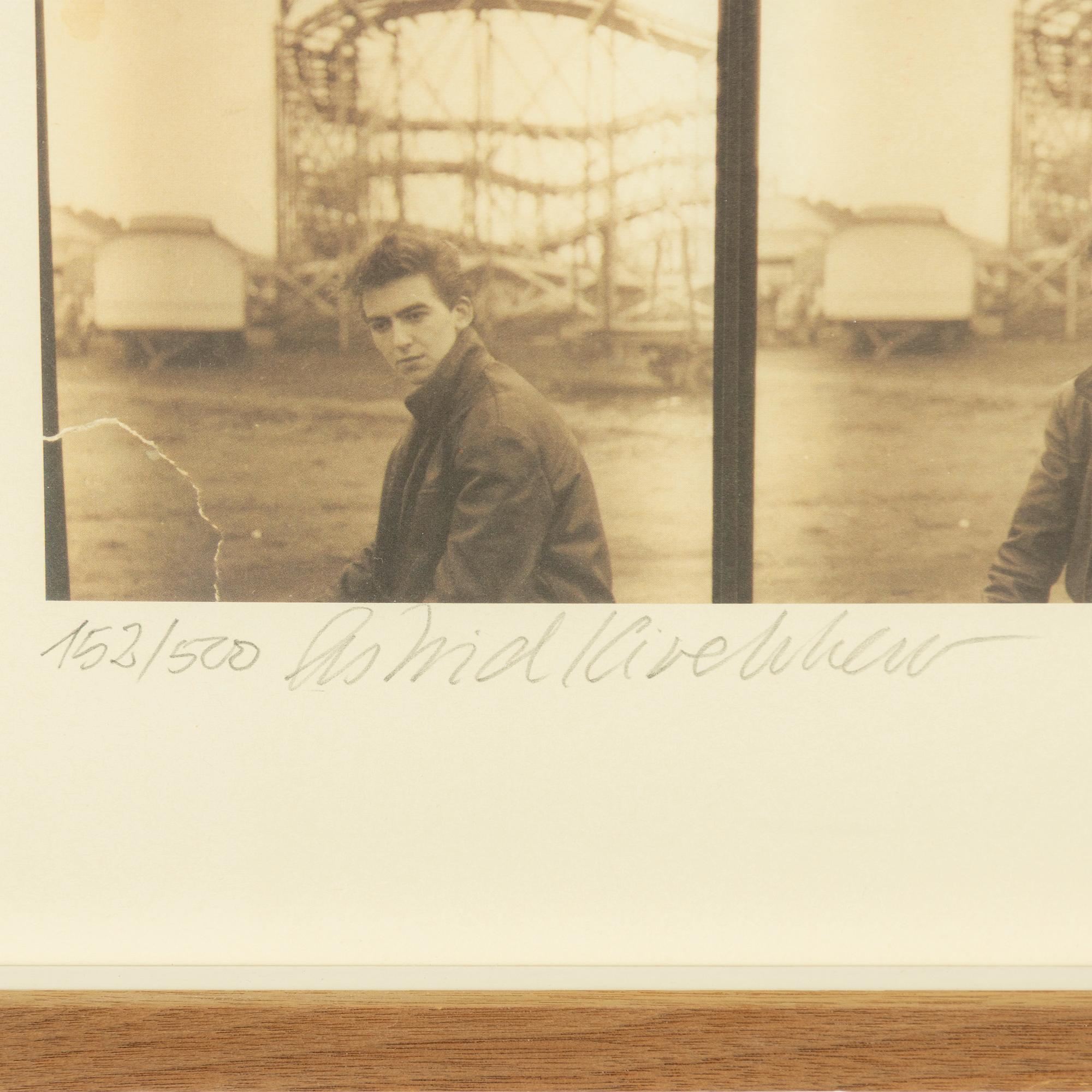 Astrid Kirchherr, George Harrison at the Heiligengeistfeld fairground, Hamburg, 1960.