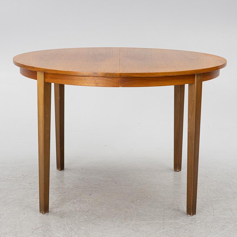 Carl-Evert Ekström, dining table with four chairs, AB Johansson & söner, Hyssna. Mid-20th century.