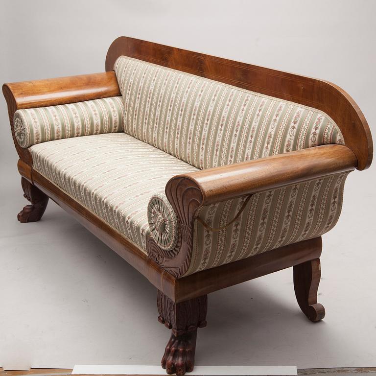 SOFFA, biedermeier, 1800-talets mitt.