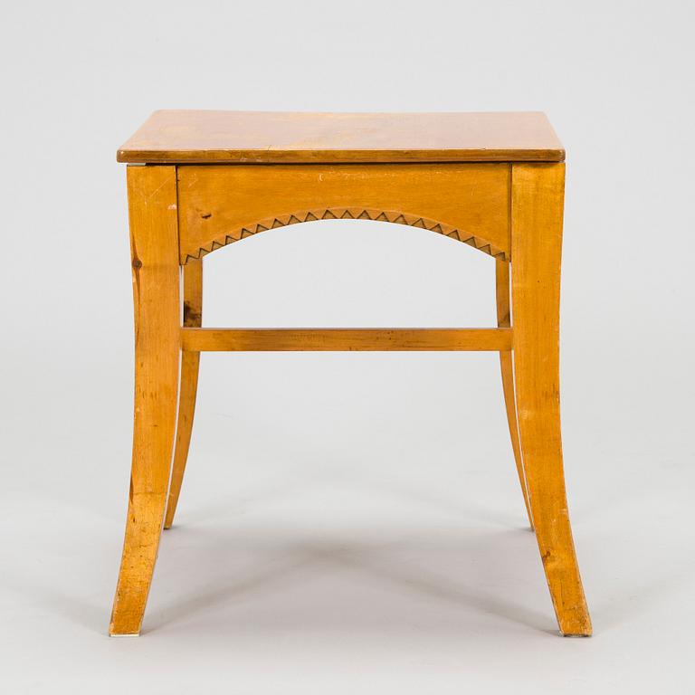 Yrjö Blomstedt, kirjoituspöytä ja jakkara, 1898.