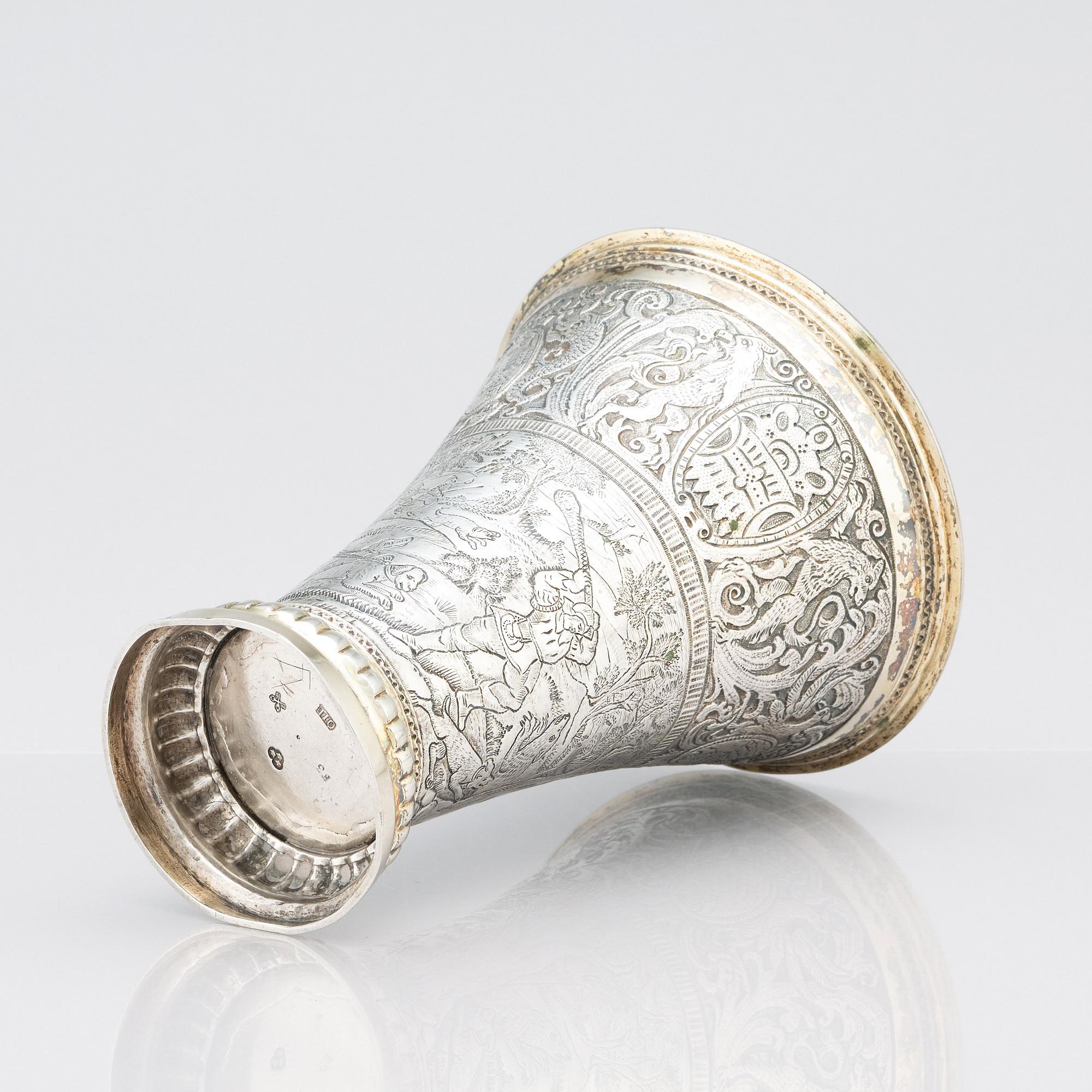Olof Löfvander, bägare, silver, Luleå 1812.