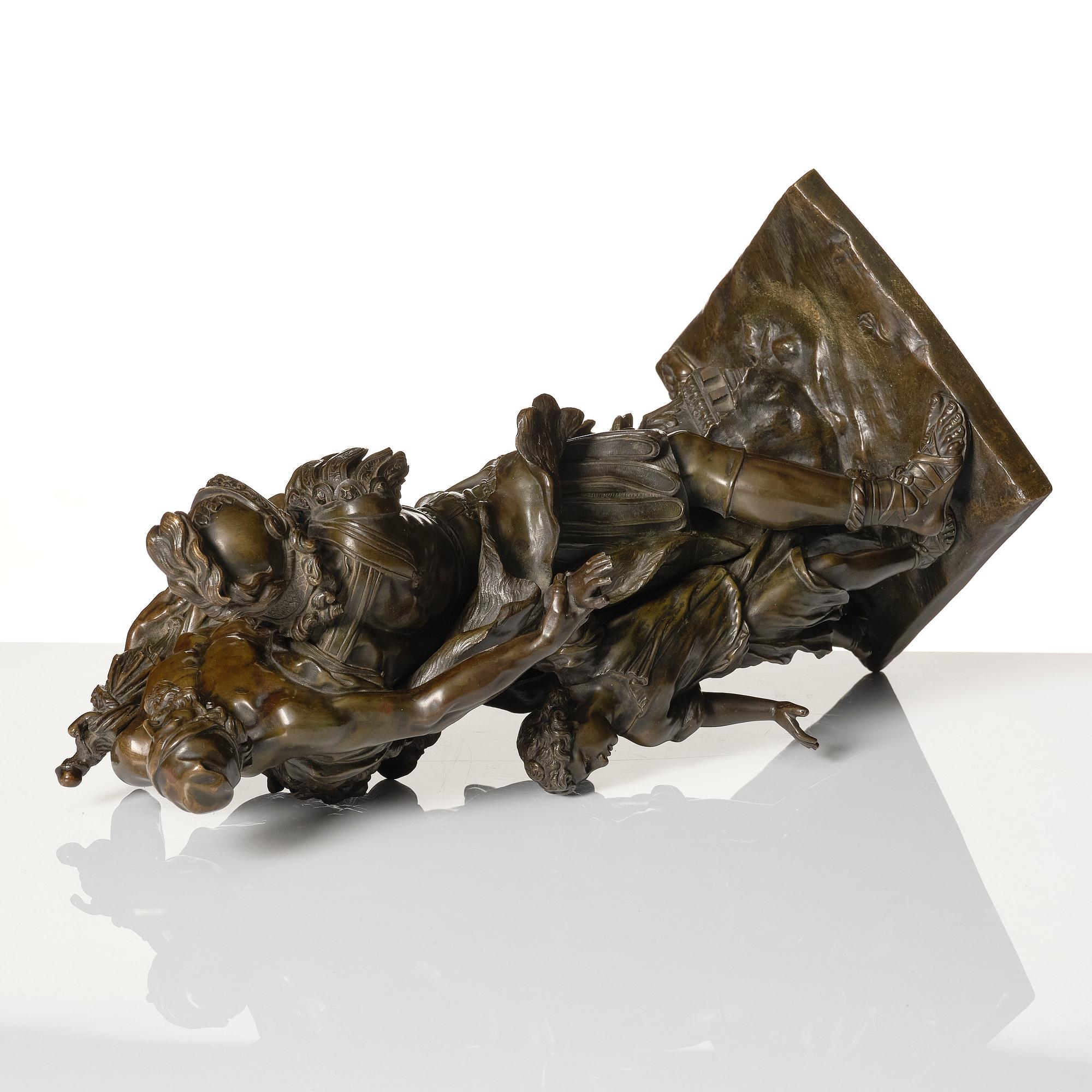 Pierre Lepautre Efter, Aeneas räddar Anchises ur det brinnande Troja.