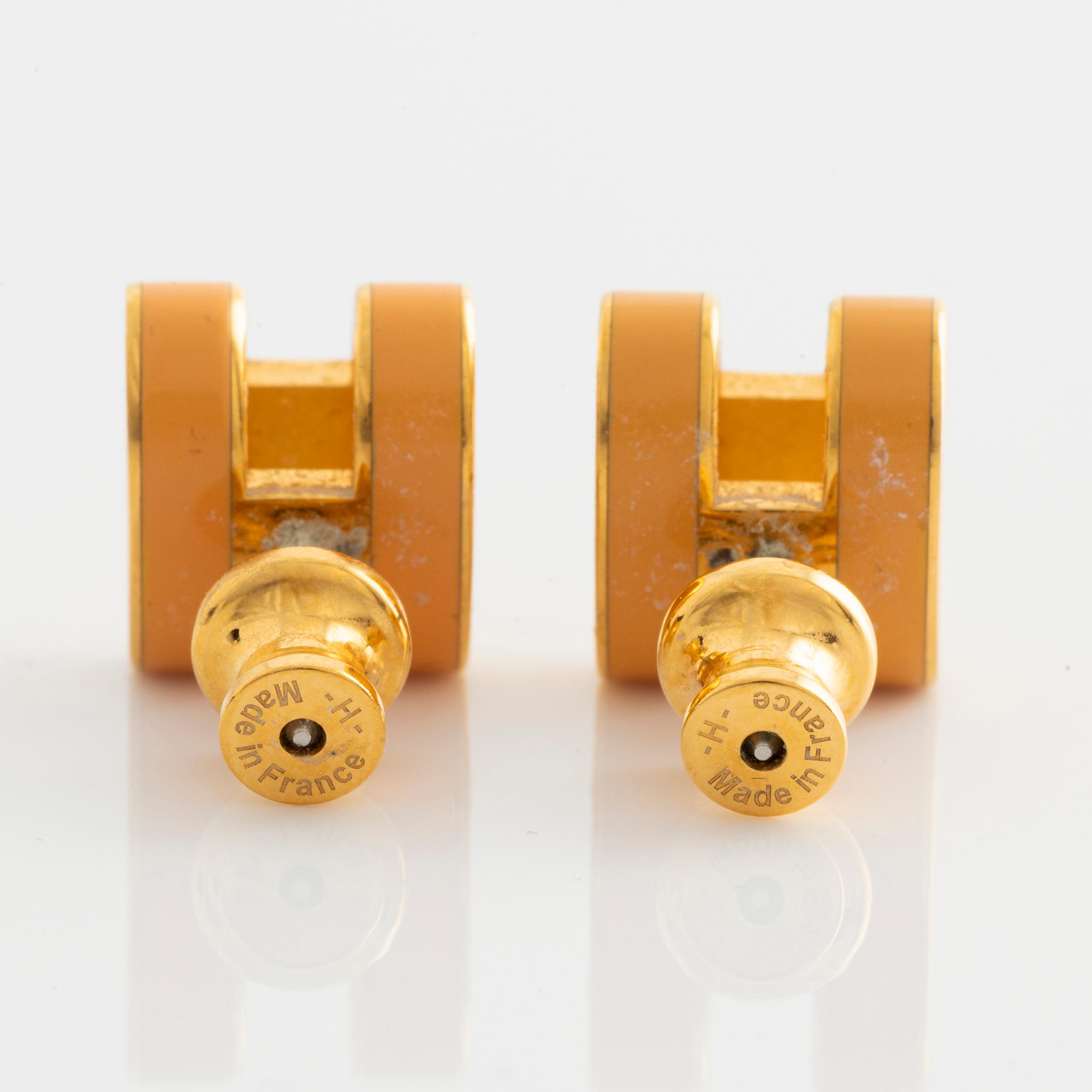 Hermès, a pair of 'Pop H' earrings.