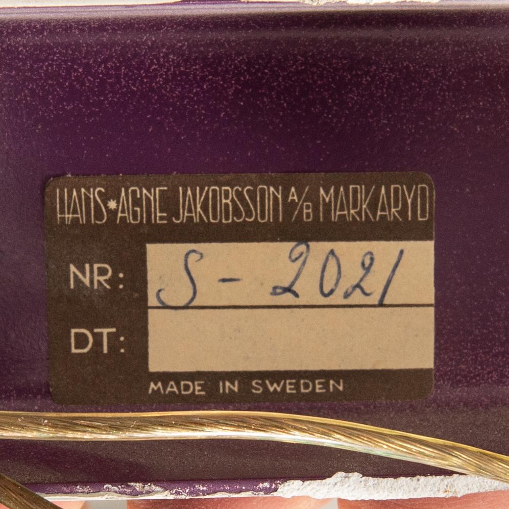 Hans-Agne Jakobsson, wall lamps a pair model S 2021 Markaryd 1960s.