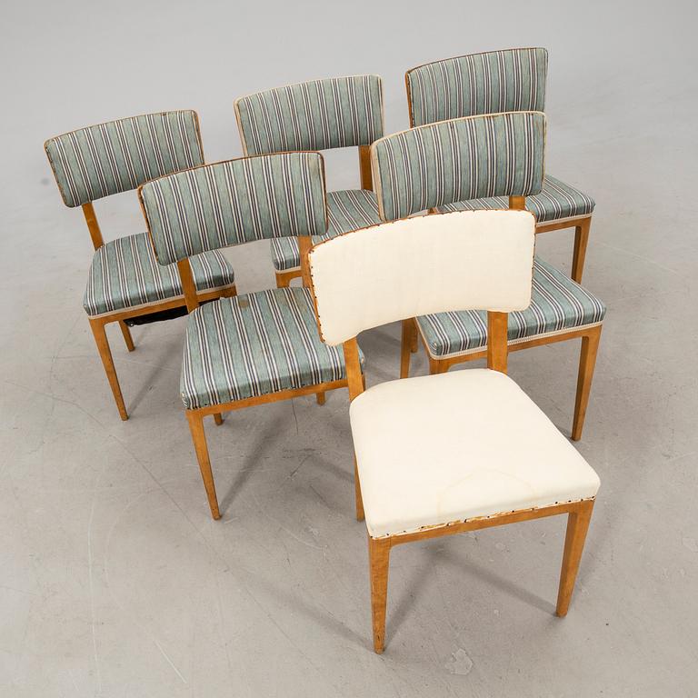 Chairs, 6 pieces, Svenska Möbelfabrikerna Bodafors, 1940s.