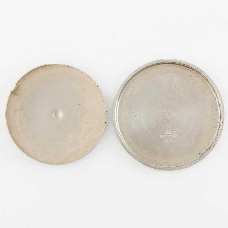 Lemania, Tg 195, "Three crowns", chronograph, wristwatch, 40 mm.