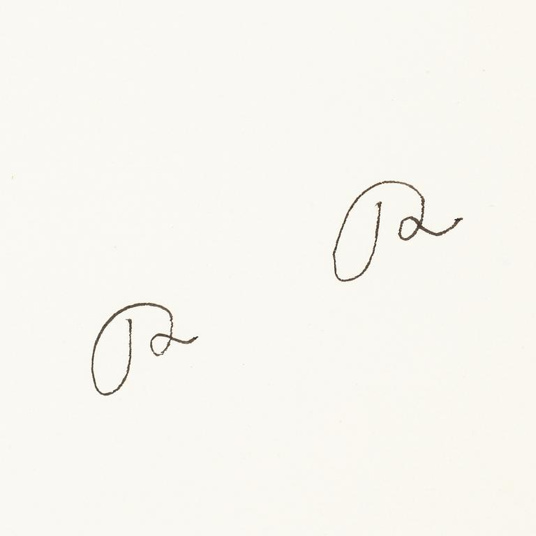 Roger Risberg, indian ink drawing, signed. Executed in 2008.
