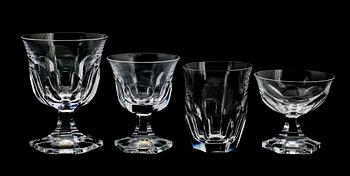 SERVISGLAS, 42 del, kristall, "Bergh", Elis Bergh, Kosta, 1900-talets mitt.