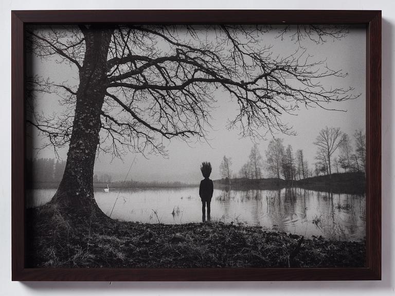Johan Strindberg, "Girl with flying hair, part II, 2014".