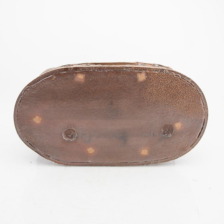 Signe Persson-Melin, a "Barca" saltglazed urn signed and dated (?).