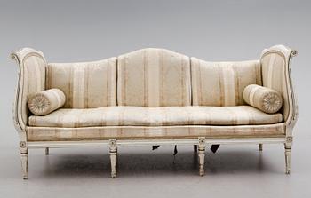 BANKETTSOFFA, gustaviansk stil, omkring år 1900.
