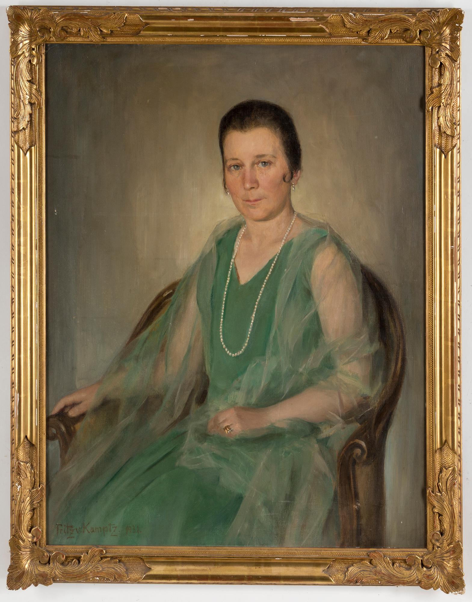 FRITZ VON KAMPTZ, oil on canvas, signed and dated 1931.