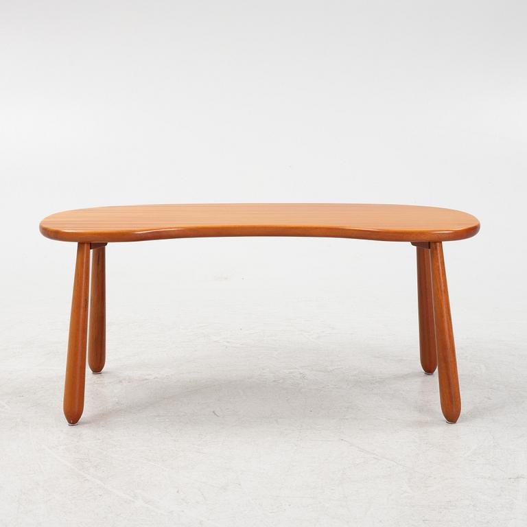 Josef Frank, a model 1034 mahogany 'Mjölkpallen' stool, Firma Svenskt Tenn, Sweden, post 1985.