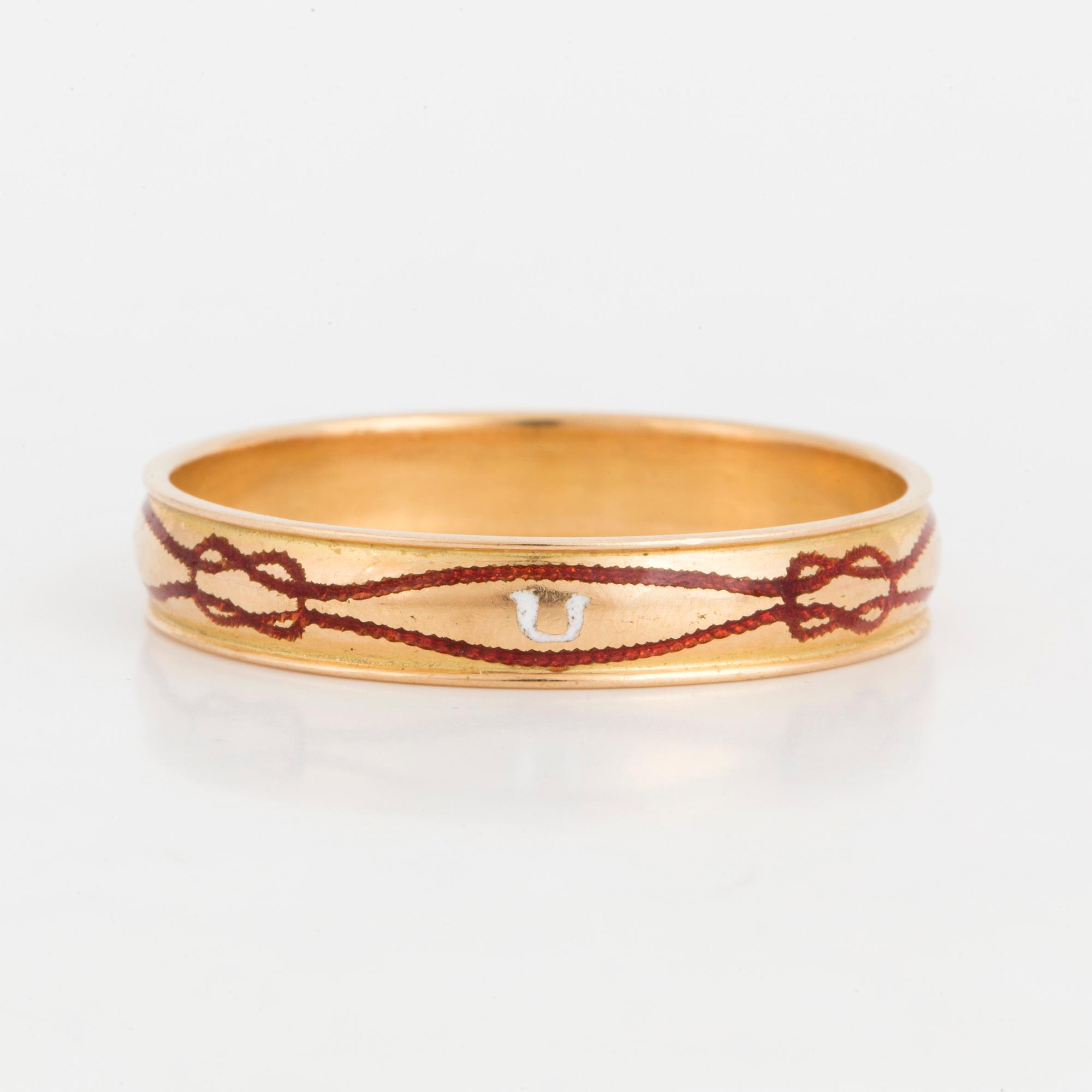 RING, Tempelriddareorden, 18K guld.