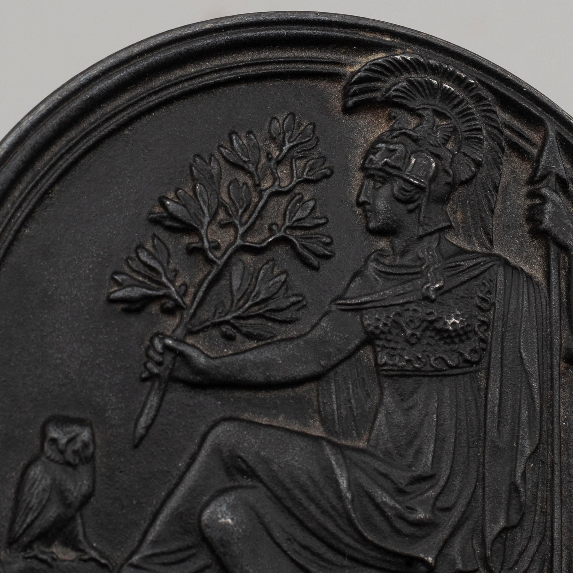 An Empire cast iron box, Berlin, early 19th century.