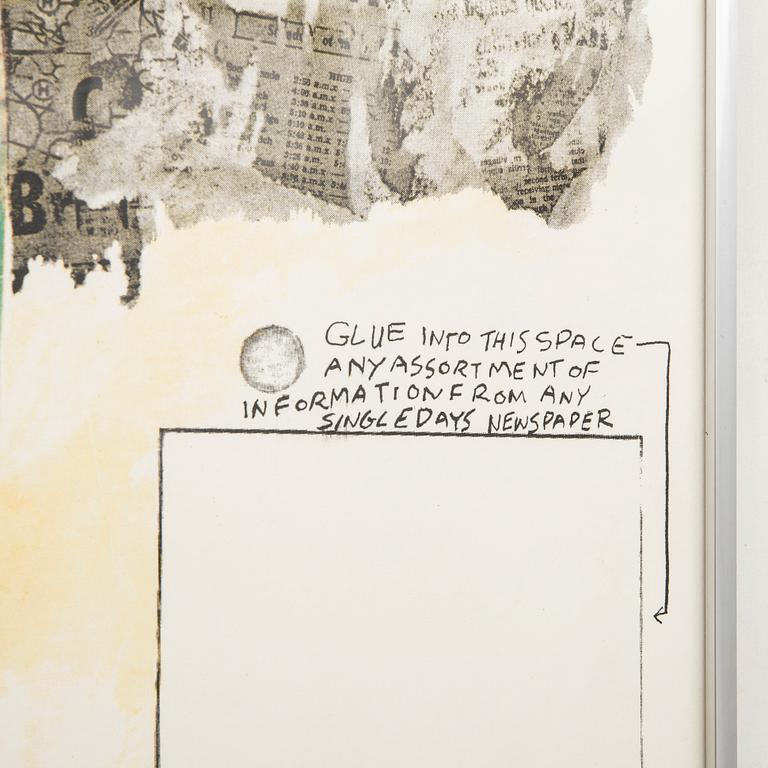 Robert Rauschenberg, "Poster for peace Rauschenberg 70".