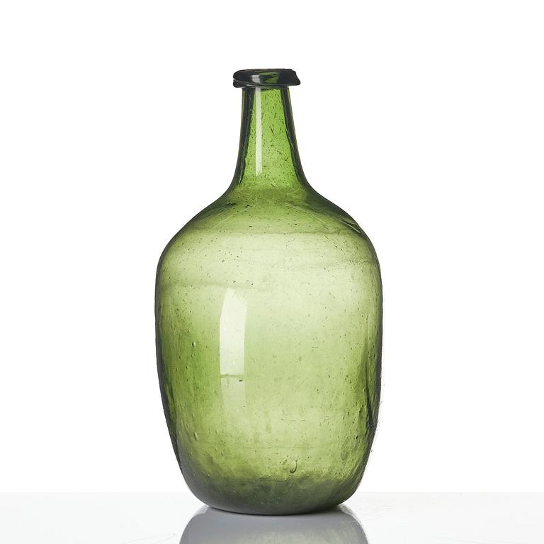 A Swedish glass bottle, 18th / early 19th century.