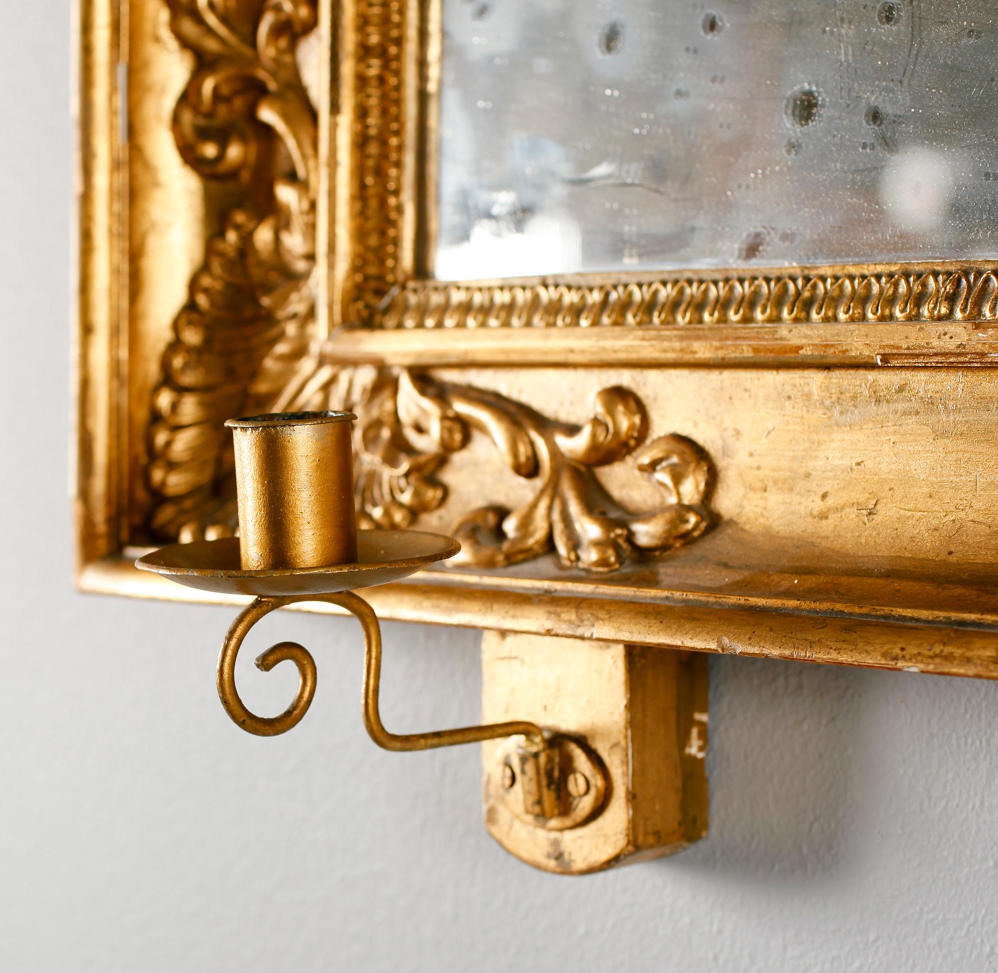 SPEGELLAMPETTER, 1 par, senempire, 1800-talets första hälft.