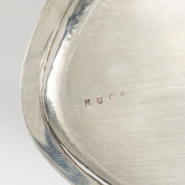 A silver tray, Bonebakker, Amsterdam, Holland 1949.
