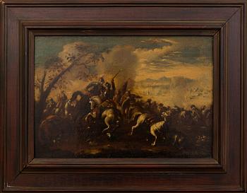 Unknown artist, a 17th century oil on relined canvas.