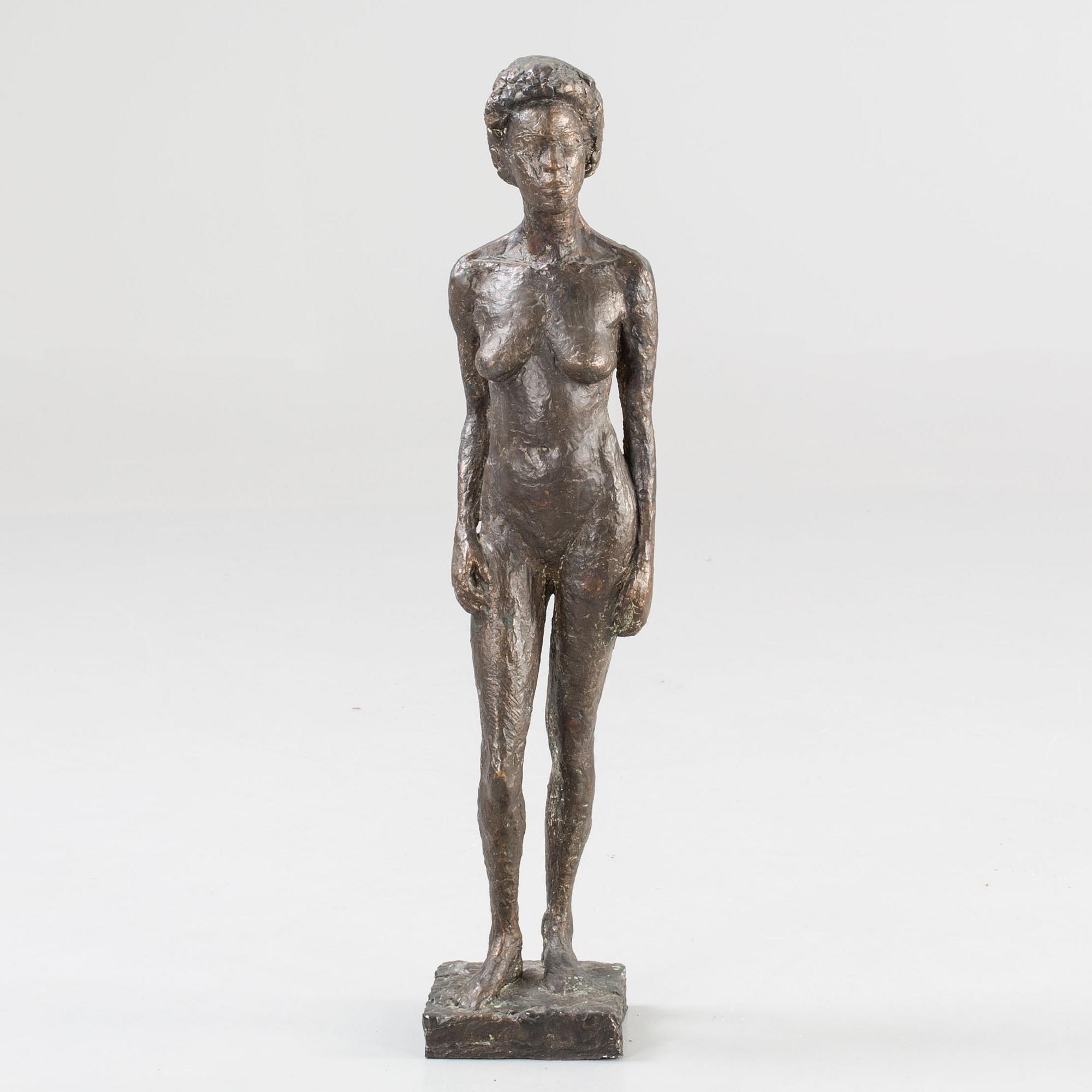 BIANCA MARIA BARMEN, skulptur, brons. Unik. Signerad o daterad 88.