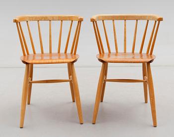 KARMSTOLAR, 1 par, sannolikt Nesto, Nässjö Stolsfabrik, 1900-talets andra hälft.