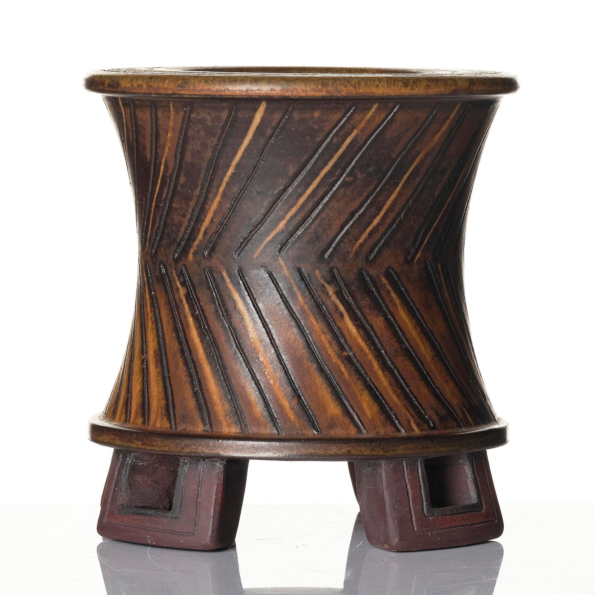 Wilhelm Kåge, a "Farsta" stoneware vase, Gustavsberg Studio, 1959.