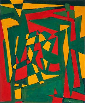 Einar Lynge-Ahlberg, oil on panel, signed.