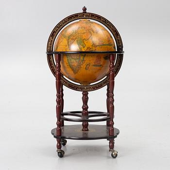 Bar globe, late 20th century.