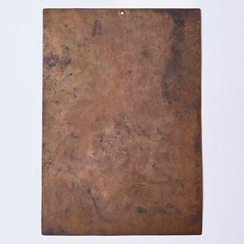 GRAVERAD KOPPARPLÅT, 1600-tal. Pierre de Loisy II (1619-1670). Porträtt av Roman Giel von Gielsberg (1612-1673).