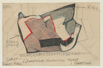 200. Gösta Adrian-Nilsson, "Geometriskt komponerad kudde i funktion".