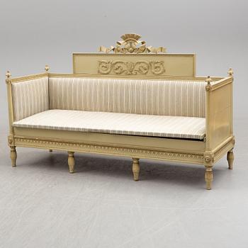 A Gustavian sofa, early 19th Century.