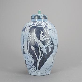 URNA MED LOCK, keramik, Marian Zawadsky, Tilgman 1960.