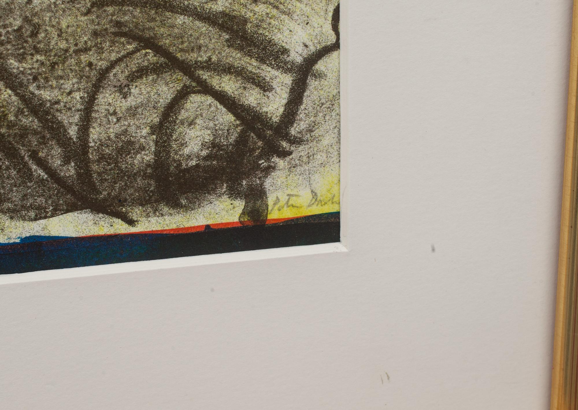 PETER DAHL, färglitografi, signerad i blyerts.