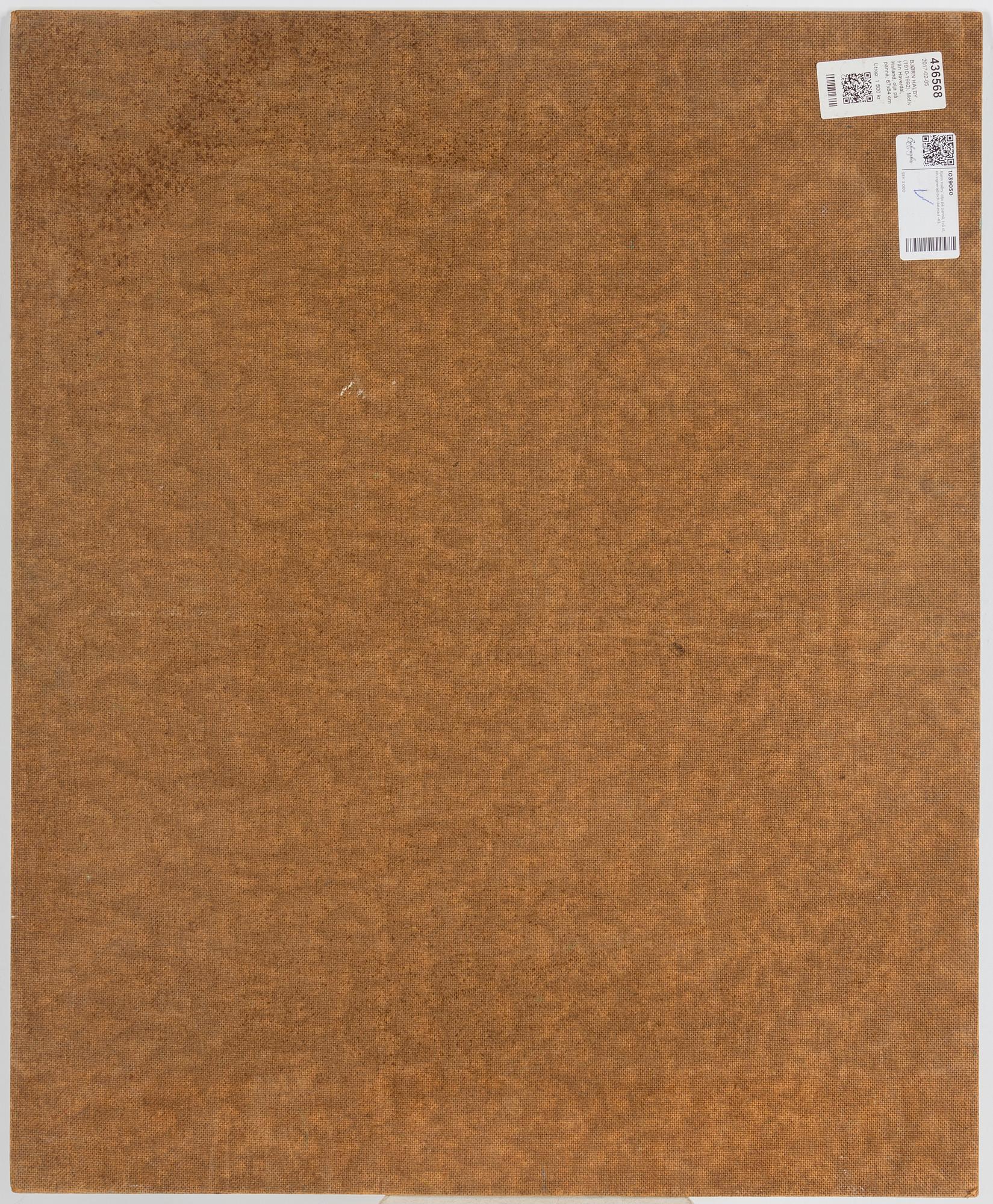 BJØRN HALBY, two oilpaintings on panel, one signed and dated -43.