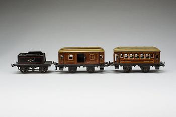 TÅGSET,8 delar, "GBN Bavaria", Gebrüder Bing, Nürnberg. 1900-talets första del.