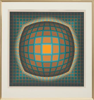 VICTOR VASARELY, färgserigrafi, signerad och numrerad 225/250.