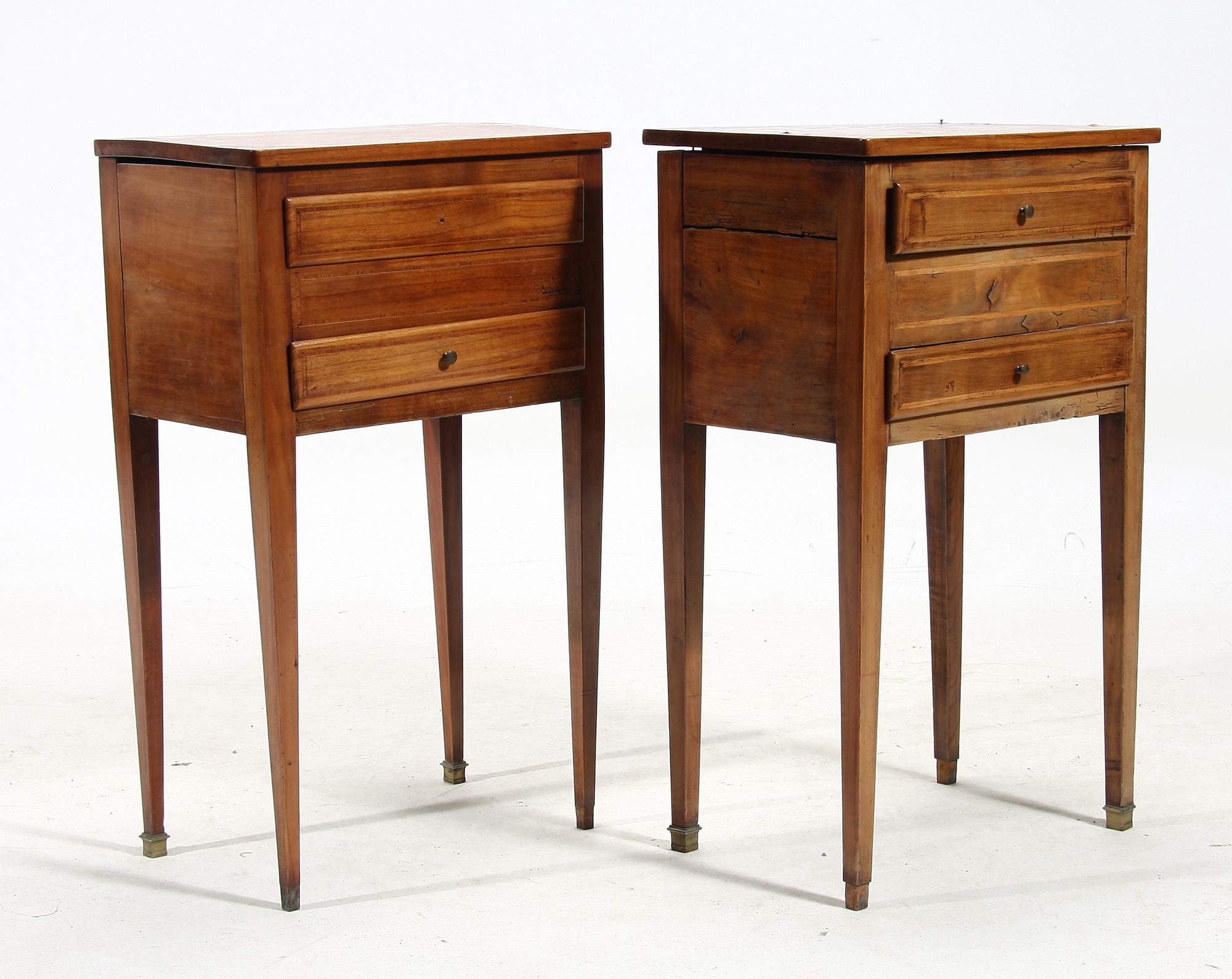 LAMPBORD ett par. Frankrike 1800/1900-tal.