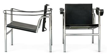 788. LE CORBUSIER, karmstolar, 1 par "LC1", Cassina , Italien.