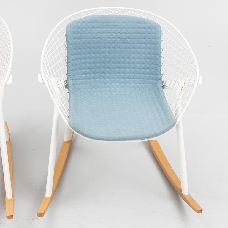 Patrick Norguet, a pair of 'Kobi' rocking chairs, Alias.