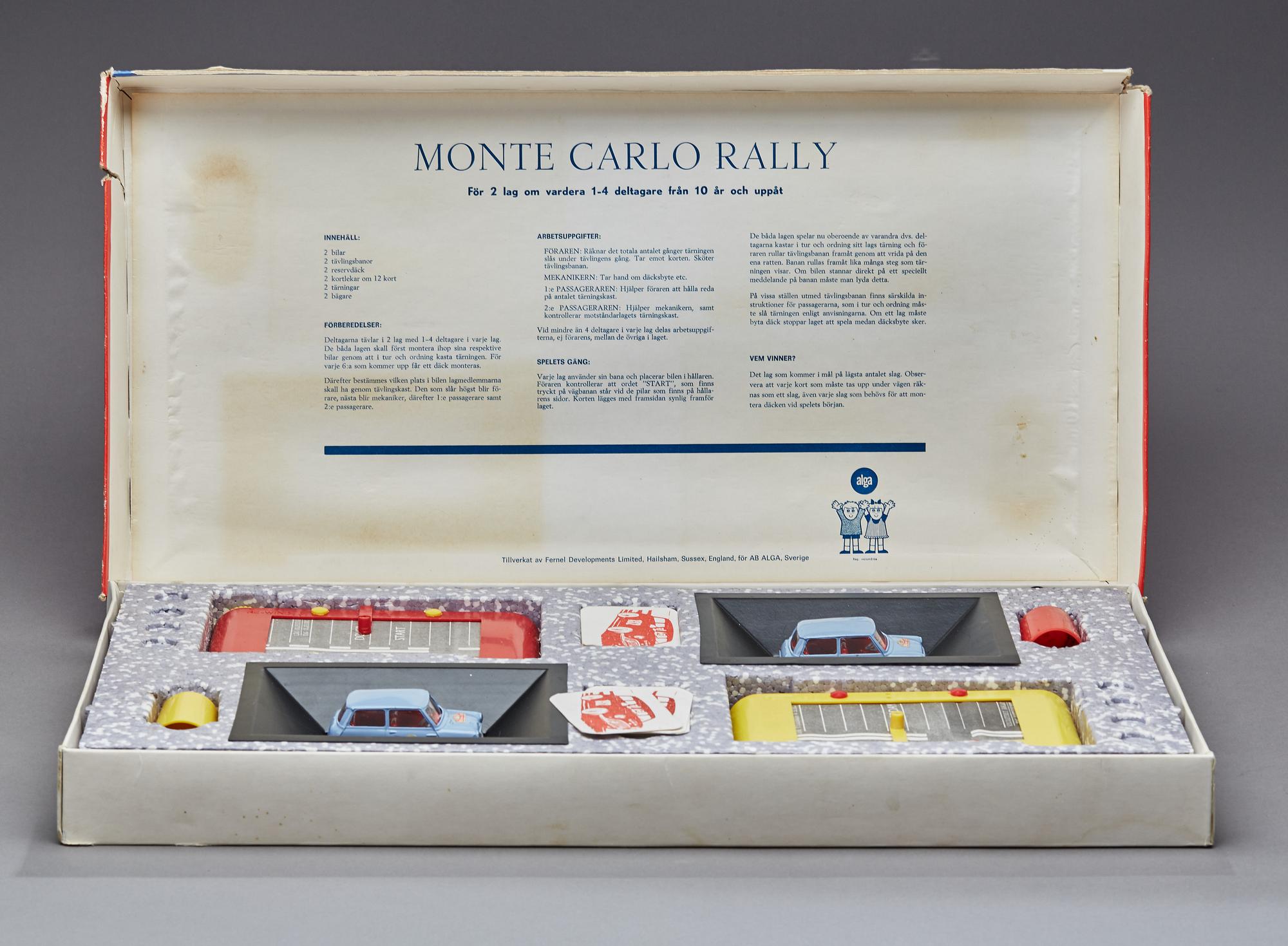 SPEL Alga, England, Ralley Monte Carlo, 1900-talets andra hälft.
